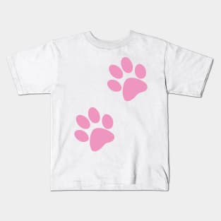 Pink Paws Kids T-Shirt